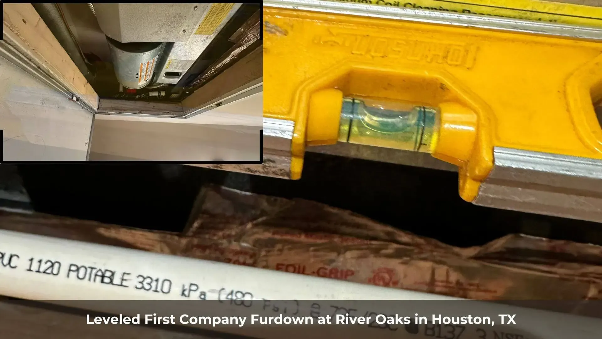 Leveled First Company Furdown at River Oaks in Houston TX